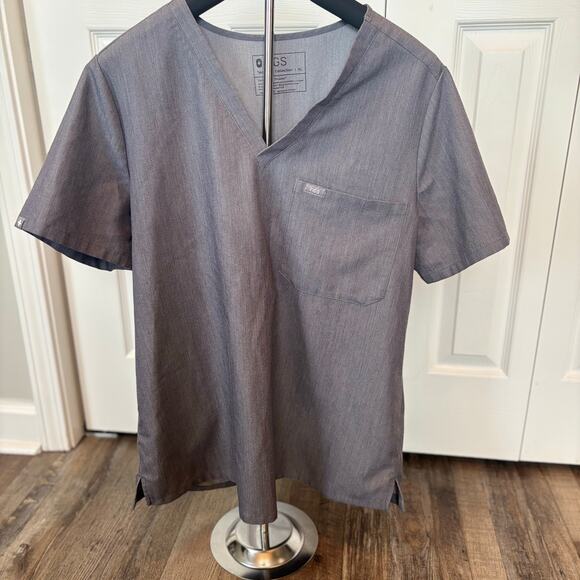 Figs Gray Technical collection womens XL scrub top workwear comfort performance - Picture 1 of 5
